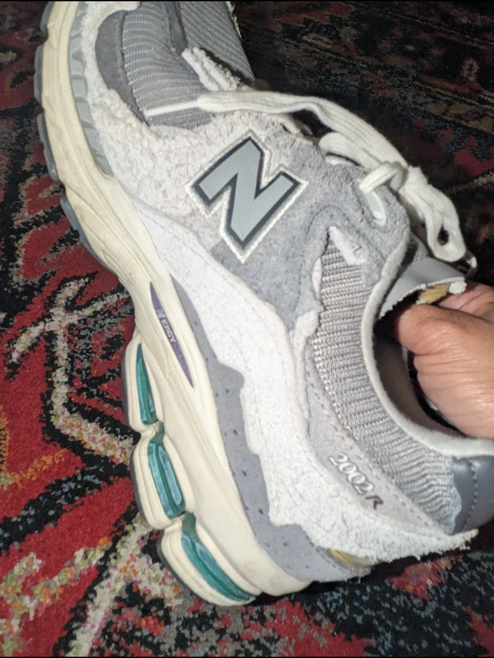 New Balance Grey 'N' Logo Running Sneakers